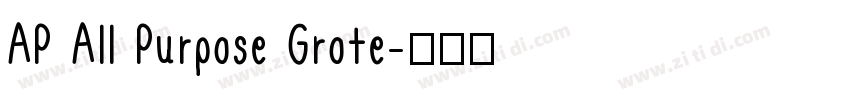 AP All Purpose Grote字体转换